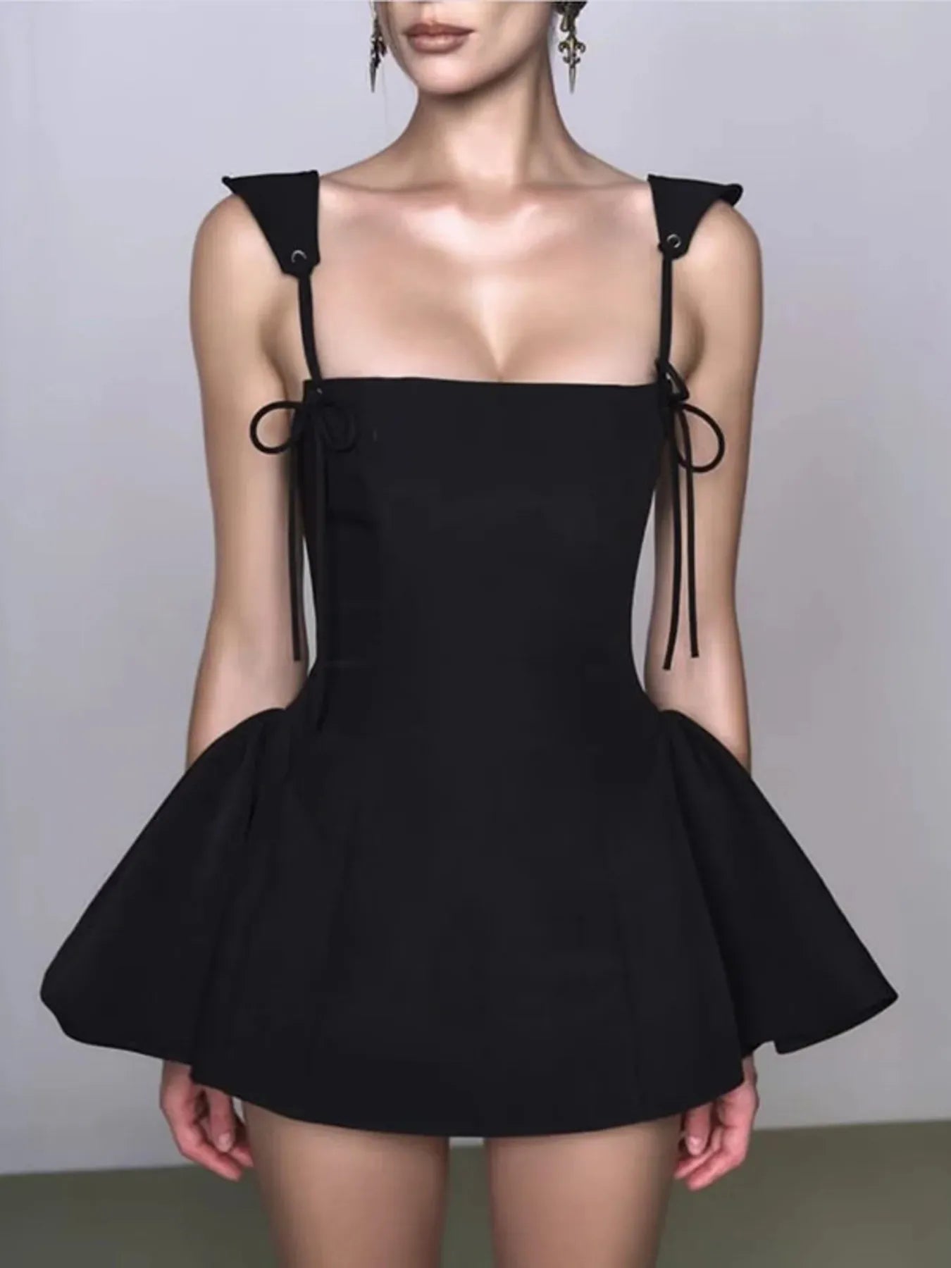Lace Up Mini Cami Dress – Queensaury